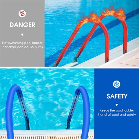 Durable and soft pool ladder cover