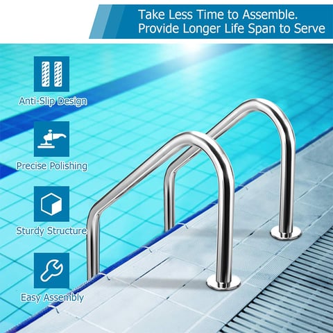 Durable and soft pool ladder cover
